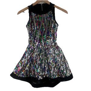 Curtain Call Multicolor Maximalist Sequin Dance Costume Dress